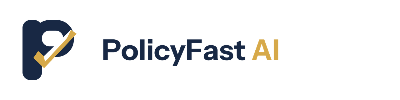 PolicyFast AI Horizontal lockup