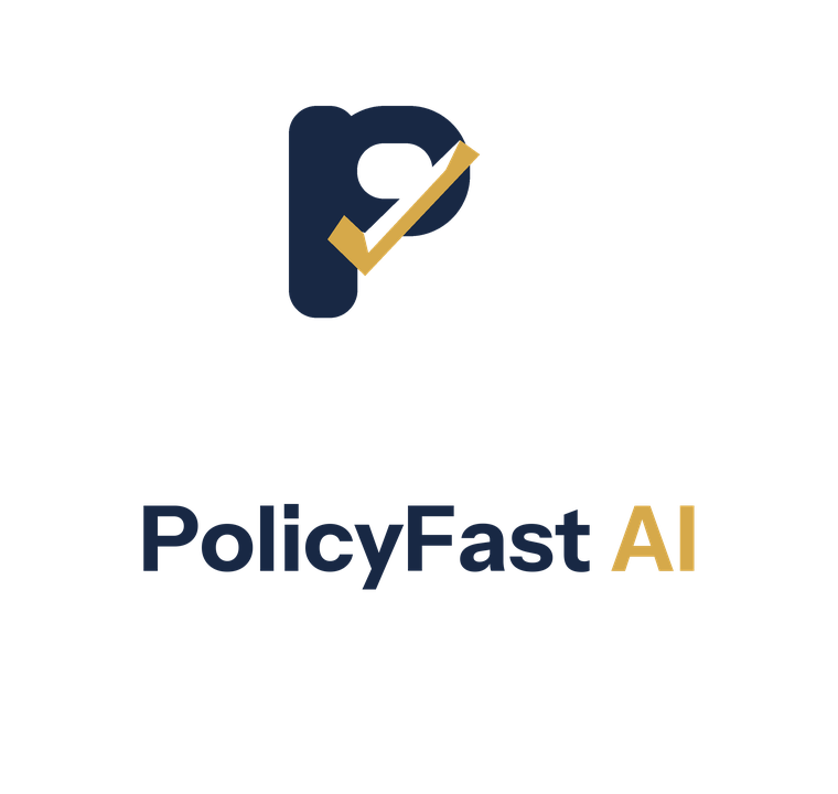 PolicyFast AI Stacked lockup